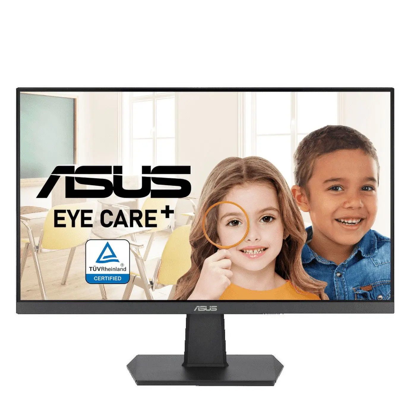 ASUS TeK VA27EHF 27-in FHD IPS Monitor, 1920x1080 16:9 Resolution, 1ms Response Time, 100Hz Refresh Rate, 250 cd/m² Brightness, HDMI Port, Kensington Compatible, Blue Light Filter, 178x178 Degrees, Anti-Glare Screen, Flicker-Free for Work Use