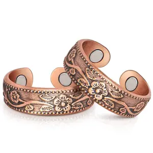 Women's 99.9% Copper Magnetic Adjustable Statement Multi Ring, Casual Fashion Accessory, Costume Jewelry Gift Item