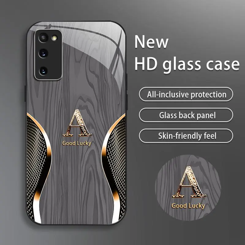 Suitable for [Galaxy S20 5g] Brand new premium phone case, drop-proof and fingerprint-resistant，sophisticated and minimalist design, with 26 English letters to choose from YM99