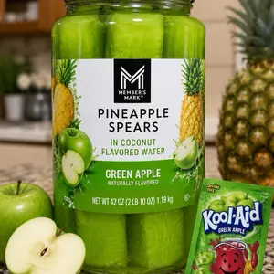Green Apple Pineapple Spears | Viral Kool-Aid Pineapples