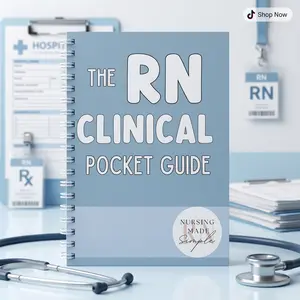 RN Clinical Pocket Guide 2026 Edition | B6 Spiral Bound Nursing Reference Book with Assessment Reminders, Lab Values, Med Charts, Clinical Notes & Checklists for Nursing Students and New Nurses