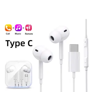 Original TypeC 3.5mm Wired Headphone For In-ear Earbuds Samsung S25 S24 S23 S22 S21 HiFi Stereo Xiaomi Huawei Earphone with Mic underwater