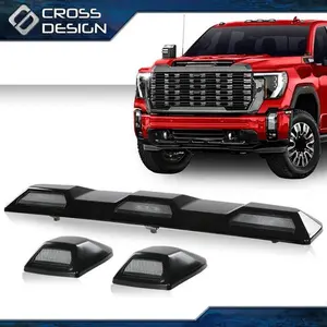 CROSSDESIGN HD Amber Vehicle Roof Light, Clearance Marker Lamp Compatible with 2020-2023 Silverado, Sierra GM Models
