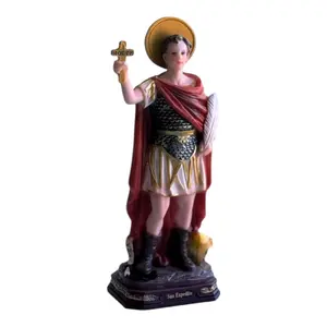 San Expedito 12" Inches Tall Saint Expeditus Estatua Brand new Warrior and protector Religious Decor Expedite
