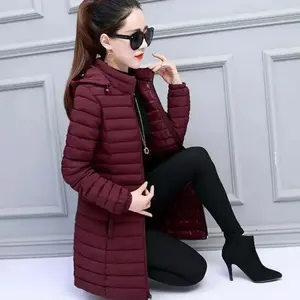 Mom's Winter Coat Women's Thickened Down Cotton Jacket Madam Parka Lightweight Slim Fit Large Size Hooded Warm Outerwear