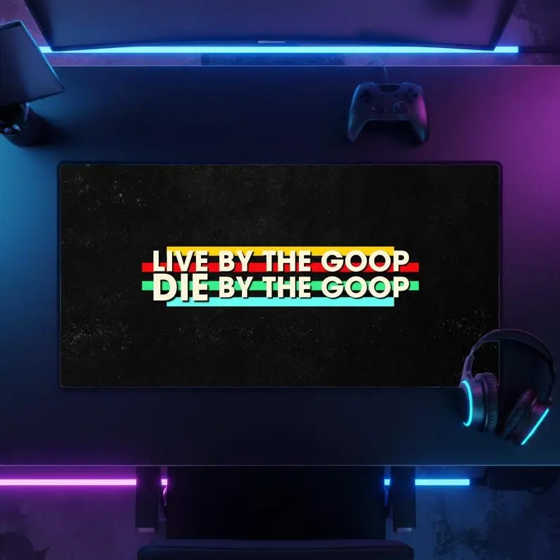 Limited Arc Raiders Gaming Desk Mat Live By The Goop Die By The Goop Funny Gamer Mousepad XXL Vintage Gamer Desk Decor, Desk Mat, PC Accessories.