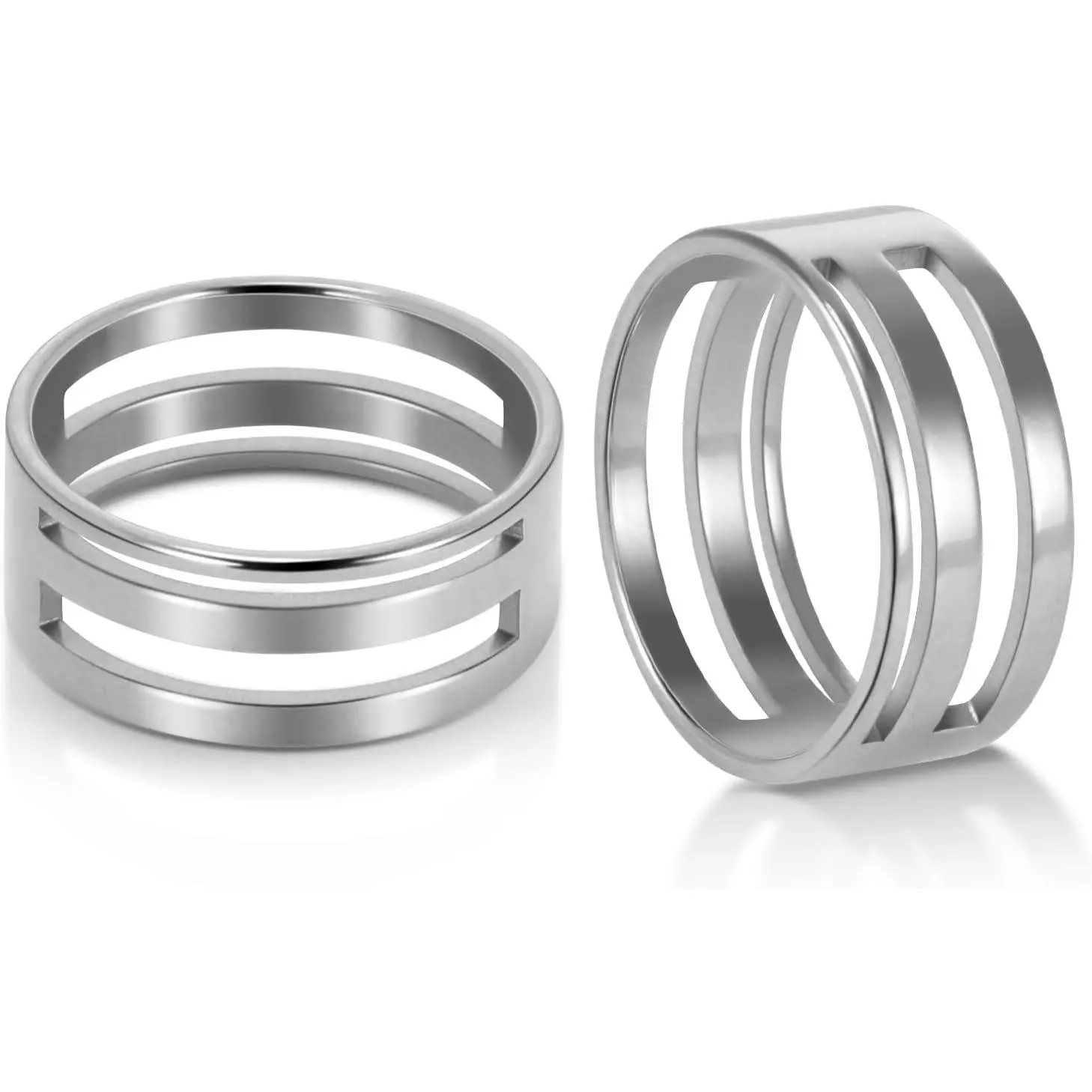 2 count Jump Ring Opener Tool, Stainless Steel Split Connector Ring Opener and Closing Finger Tool for  Makers Craft Projects Supplies (17mm )