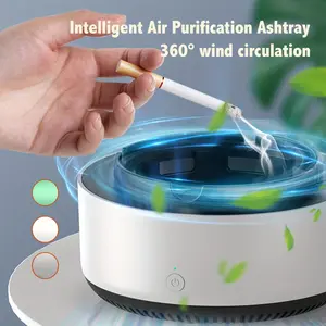 1pc, Smart Cigarette Ashtray Air Purifier, Remove Secondhand Smoke And Tobacco Odor Instantly, Batteries Not Included, Smoking Accessories