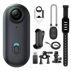 128GB 4K/1080P FHD H88 Mini Body Camera Wearable Action Cam POV Hands-Free Thumb-Size with Accessories Kit