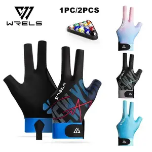 Wrels Professional Pool Gloves, High Elastic Sweat-Wicking Fabric, Anti-Sweat Stick, Essential for Billiard Enthusiasts, Unisex, Billiard Accessories