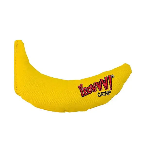 Yeowww! Catnip Toy Yellow Banana - Soft Catnip Toy for Cats with Elegant Design and Fun Texture