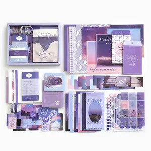 Handmade Planner Gift Box, Scrapbook Supplies Set, Journaling Kit, Includes Sticker, Perfect for Organizing Your Thoughts and Ideas, Ideal for Gifts and Personal Use