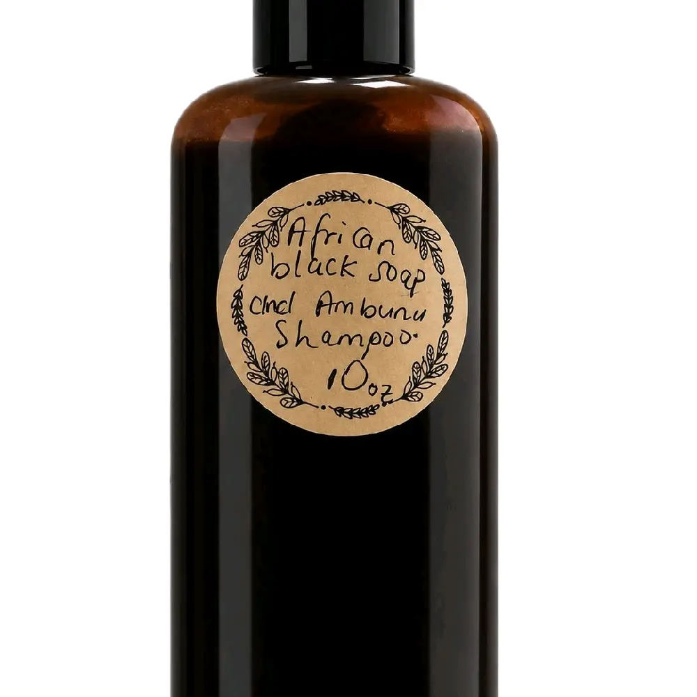 Hydrating Low Porosity Haircare Shampoo, African Black Soap & Ambunu-Based Nourishing Dry Hair Cleanser with Infused Ayurvedic Herbs, Lightweight Formula