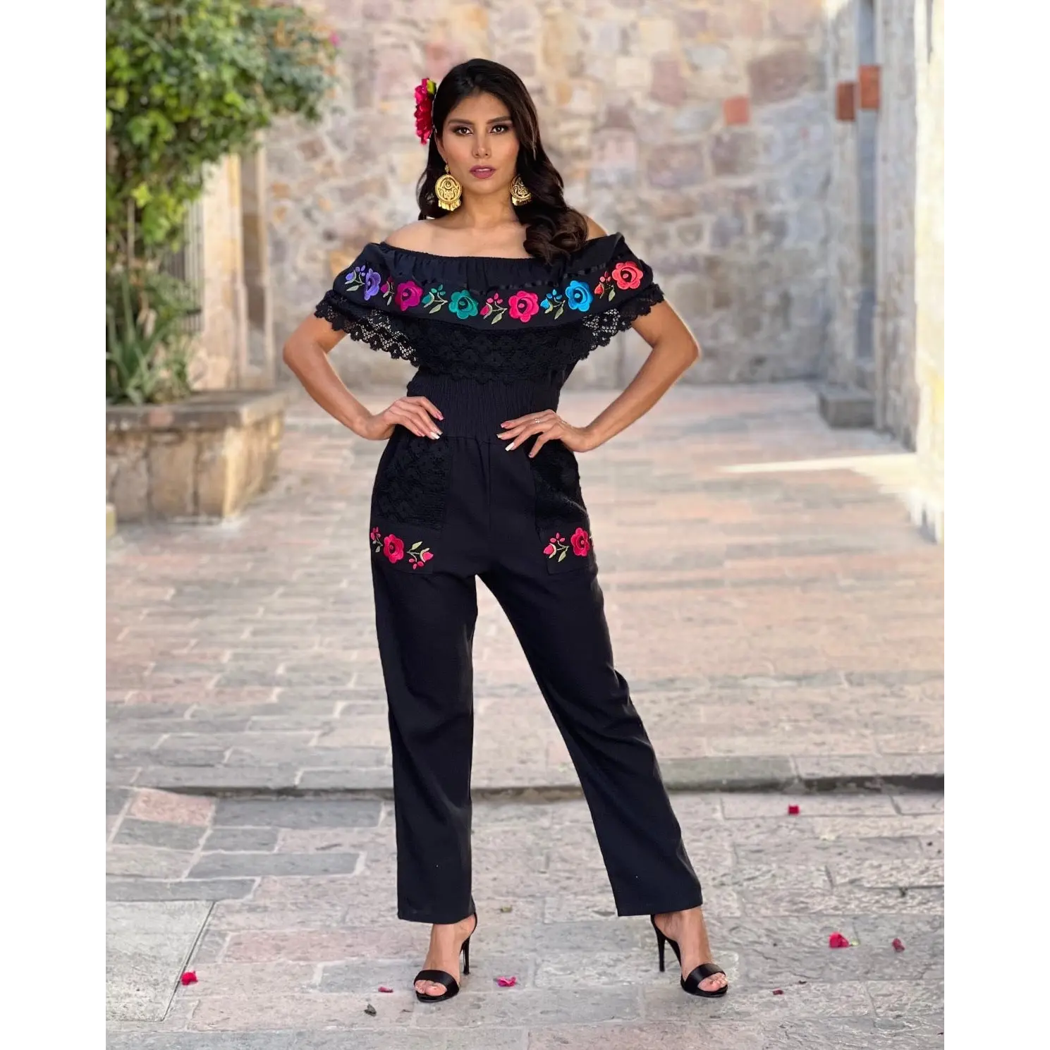 Campesino Floral Deluxe Jumpsuit