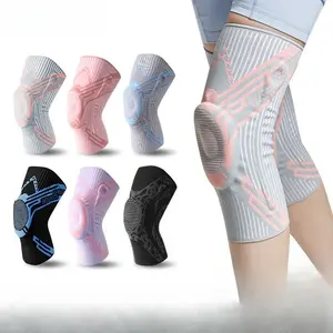Sports Knee Compression Wrap: Silicone-Protected Knee Pads for Outdoor & Indoor Use. Unisex Design – Ideal for Running, Fitness, Basketball & Skipping Rope. Warm Yet Breathable, Perfect for Summer!