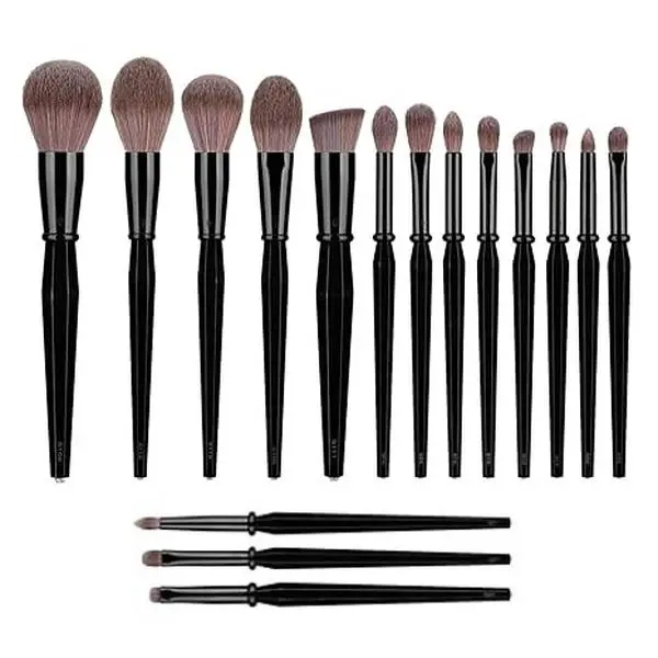 Texamo x Shehas Luxury Diamond Makeup Brushes Shehas diamond shaped 16 brush sets Makeup Brush Set Professional for Kabuki, Foundation Powder, Contour, Blush Highlighter, Eye Shadow, Makeup Brushes (C-Diamond Brush) Blending