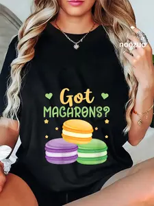 100% Cotton Got macarons? Design for a Macaron fan V-Neck T-Shirt