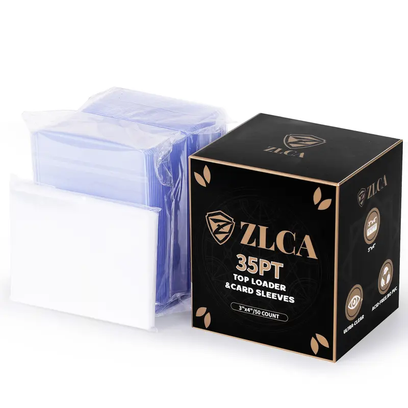 Thick Top Loaders Shellz Glove-Fit Sleeve Toploaders (50-Pack)  Perfect  Fit For 130PT-180PT Cards