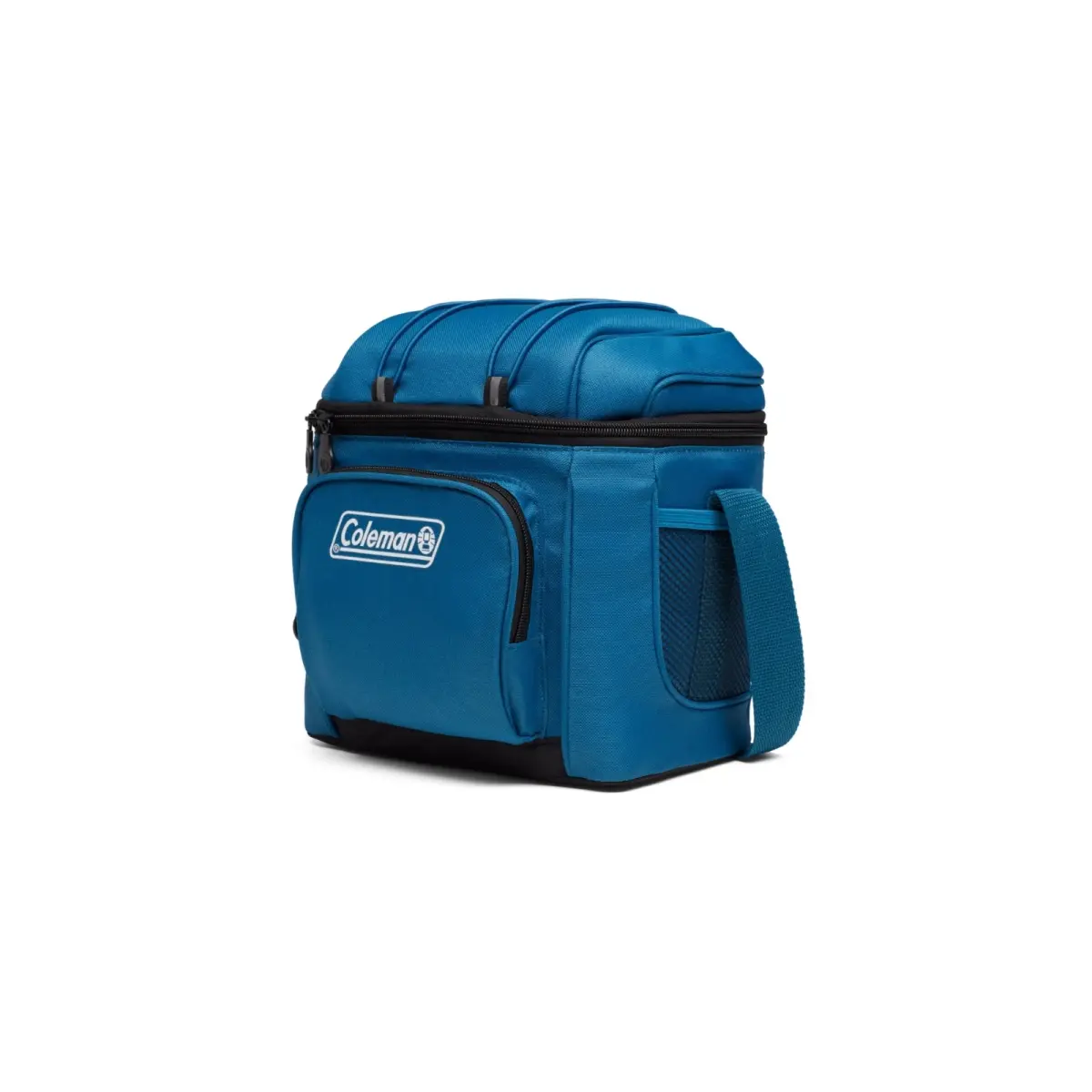 Coleman Insulated Cooler, Chiller 9-Can Soft-Sided Recycled Polyester Bag, Leakproof for Sports with Adjustable Padded Straps and Pockets for Ice Packs, Adults, Compact, Adjustable Padded Sling Strap, 10.25 X 8.50 X 7.25 In, Ice Retention, Lunch