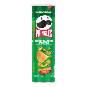 Pringles Cheesy Jalapeño Popper Potato Crisps - Limited Time Only 5.5 Oz  Snack