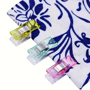 30 Pack Mixed Color Sewing Clips, Multi-Purpose Quilting Binding Clips with Pins, Fabric Binder Clips for Quilting, Crafts, and Tailoring