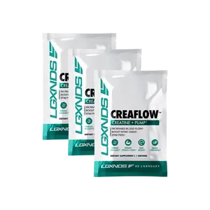 LGXNDS Creaflow Creatine Pump Capsules 3 Pack Sample Bundle | Stim Free Nitric Oxide and Vascularity Support | CitraPeak and VasoDrive-AP | Try Before You Buy