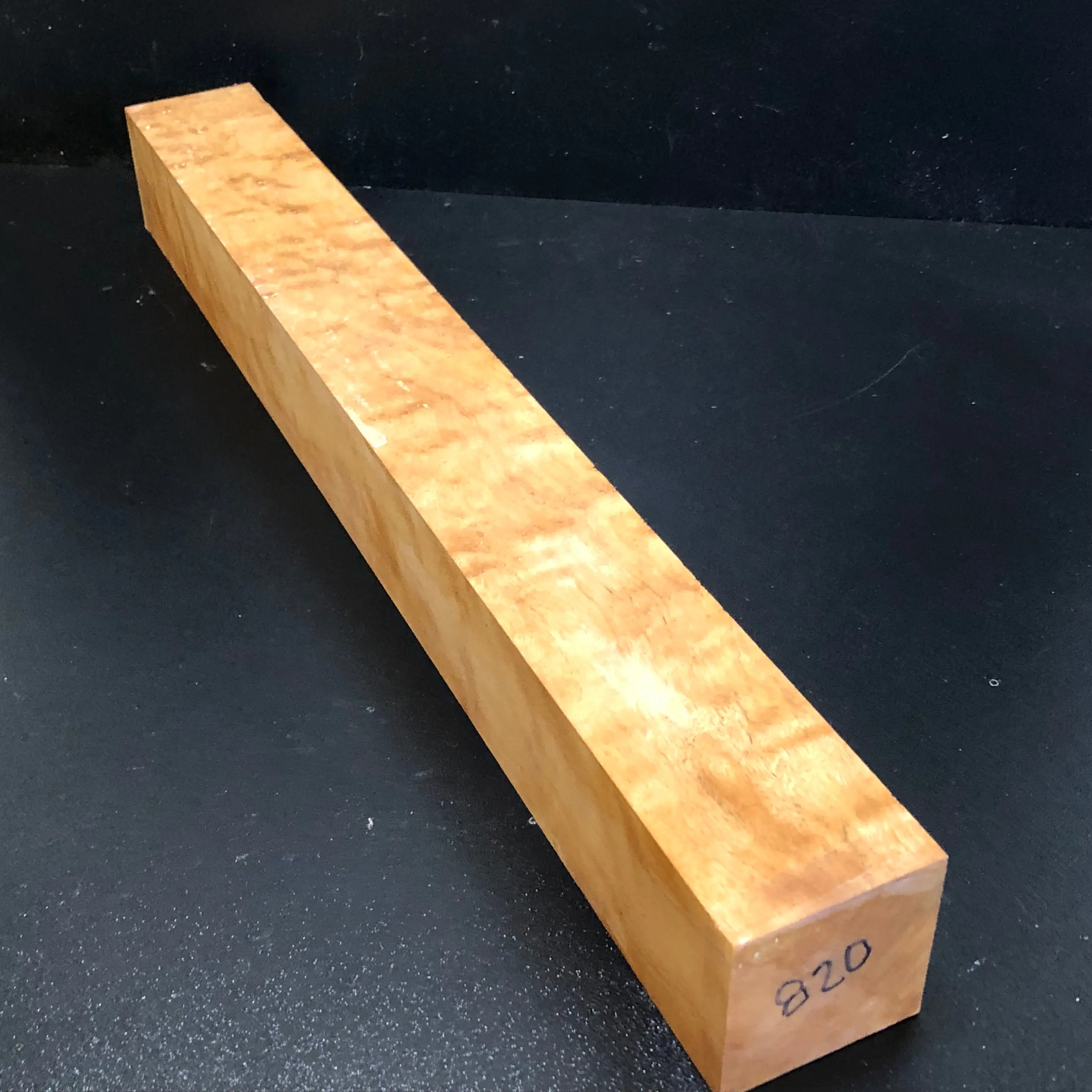 2"x2"x18" KD Figured Mystery Wood Spindle Turning Blank (#00820)