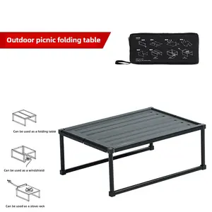 Outdoor Portable Folding Table Camping Picnic Home Multifunctional BBQ Table Cooking Equipment Folding Table
