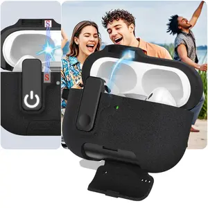 AirPods Pro 3 Soft Tpu Protective Case, Fashion Audio Earphone Cover with Keychain & Safety Lock Clip, Perfect Gift for Holidays & Daily Use