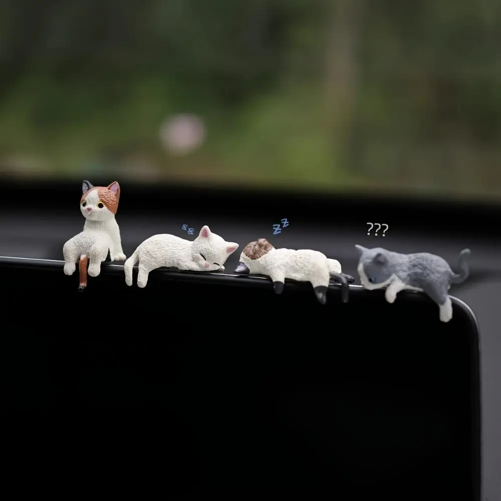 Cute Cartoon Mini Cat Design Car Dashboard Ornament, Car Interior Decoration, Car Screen Display Decoration, Car Desktop Decor, Car Interior Accessory, Car Accessories for Women & Men, Car Interior Decorative, Car Decorations Interior, Car Ornaments