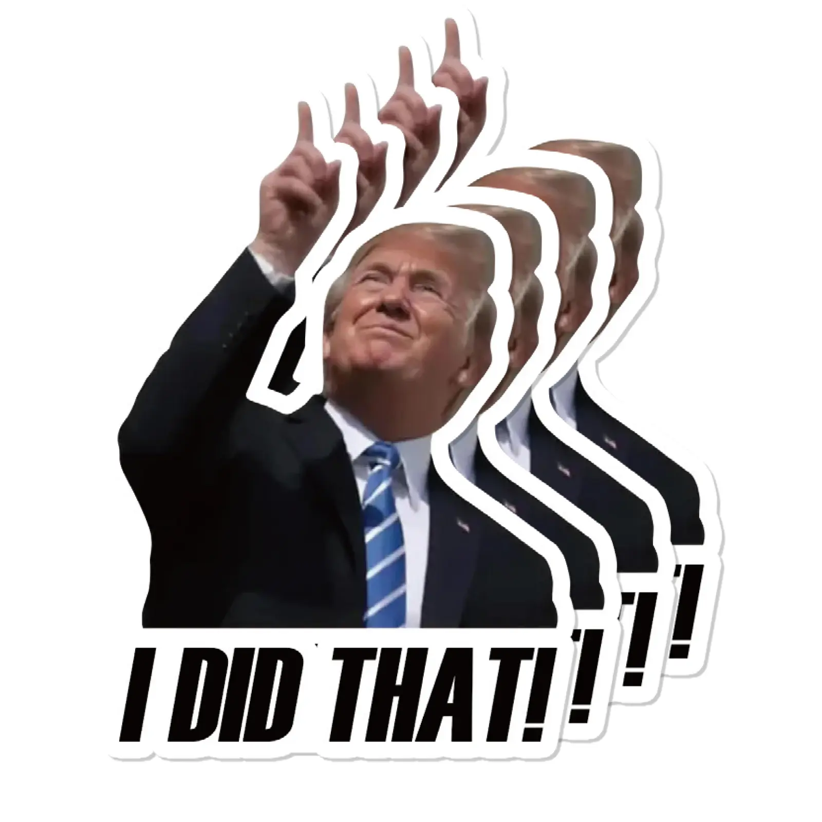 100pcs Trump I Did that Stickers Gas Pump Stickers Decal, Anti Trump Stickers, Fuck Donald Trump Mega Merchandise