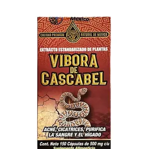 Víbora de Cascabel Suplemento Premium 150 Capletas Dietary Supplement - Bathroom, Edible Healthcare Vitamin Fitness