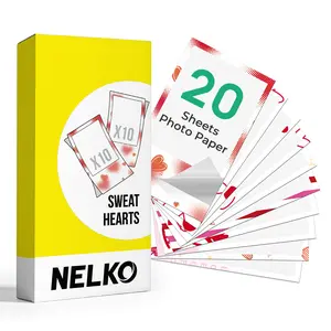 2x3 Photo Paper for Nelko PP01/PP03 Mini Photo Printers Self-Adhesive Backing with Love Theme Dedicated for Instant Print Scanners 30-100 Sheets Per Pack Vibrant Colors Peel and Stick Adhesive TikTokShop Black Friday Special