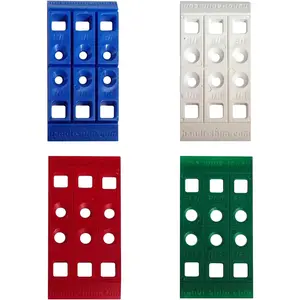 Heavy Duty Reusable Plastic Construction Shims for Spacing Leveling Plumbing and More 100 Piece Assorted Pack 4 Sizes