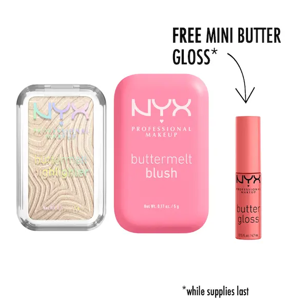 Buttermelt Highlighter & Buttermelt Blush Ultimate Duo, NYX Professional Makeup Buttermelt Highlighter & Buttermelt Blush Ultimate Duo, NYX Professional Makeup
