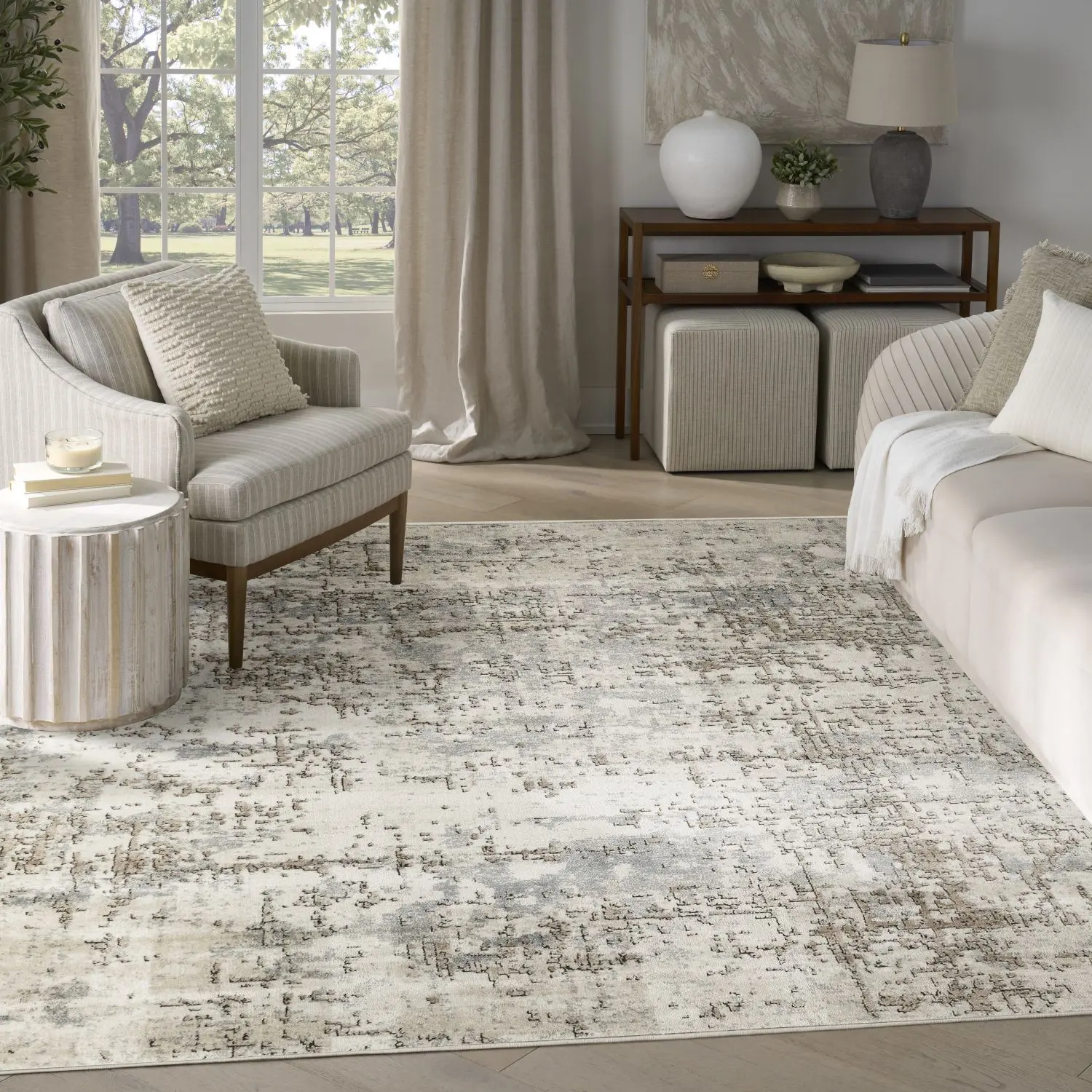 Nourison Concerto Modern Abstract Indoor Area Rug - Home Decor, Modern Floor, Decorative Option for Living Room, Home Decor Rug, Modern Floor Rug