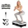 Quiet Vibratory Plate Machine - Compact Shape Home Gym System, At Home Gym Equipment, Motorized Vibration Exercise Platform with Remote Control, 99 Adjustable Speeds, Auto Programs for Full Body Workout, Muscle Toning & Daily Leisure