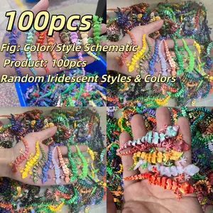 3D Printed Realistic Lizard Party Favors Assortment, 30 Random Colors, Perfect for Birthdays, Classroom Activities, Halloween Gifts Party Gift Kits 3D Printed Base Gecko Lizard Models Made of PLA 4.72 Inches Long Party Decoration Supplies Birthday