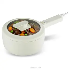 Electric Hot Pot 1.5qt Nonstick Mini Cooker with LidDD15tool sdx