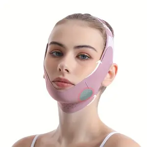 Graphene Technology Breathable Facial Lifting Strap, Double Tightening V-Face Shaping Mask, Face Jawline Shaper, Physical Double Chin Reducer, Reusable, Portable for Home Use, Same As Used in Beauty Salons