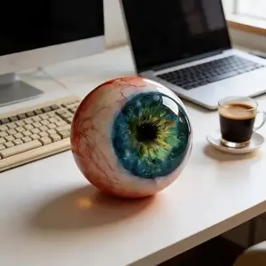 Hyperrealistic Monster Eye Decoration 3D Eyeball Ornament, Creepy Eyeball Sculpture, Gothic Dragon Eye Statue, Unique Horror Gift, Decorative Sculptures