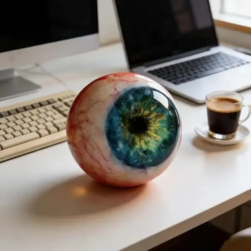 Hyperrealistic Monster Eye Decoration 3D Eyeball Ornament, Creepy Eyeball Sculpture, Gothic Dragon Eye Statue, Unique Horror Gift, Decorative Sculptures, Decorative Piece, Decorative Statues, Decorative Ornaments