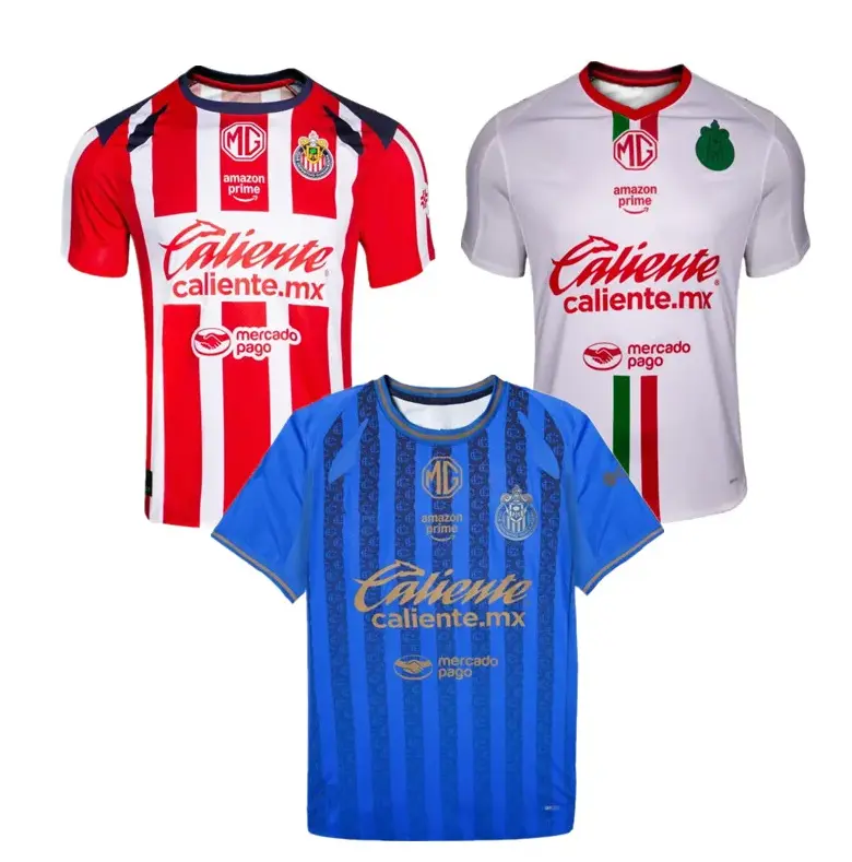 2025-2026 Chivas de Guadalajara Soccer Jersey, LIGA MX Home Football Shirt