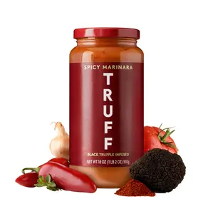 TRUFF Pasta Sauce, Black Truffle Spicy Marinara | Tomato Sauce for Pasta, Pizza, and More | Non-GMO, Vegan, 18 oz Flavor Dip