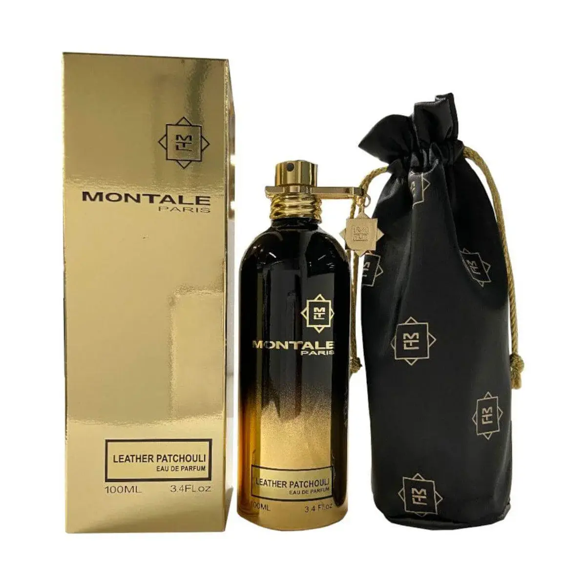 Unisex Montale Leather Patchouli Oud Eau de Parfum (EDP) - 3.4 fl oz, New In Box Bottle
