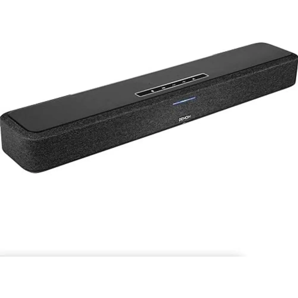Denon Home 550 26" Design Wireless Smart Soundbar for TV, 4.0 Driver Configuration, Dolby Atmos 3D Audio, Wi-Fi, Bluetooth, Built-in HEOS, Alexa, Siri, AirPlay 2, Spotify Connect, Pairable with Home Speakers & Subwoofer, Black, Streaming, Devices, Surroun