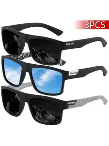 Men's Driving Adventure Glasses, Essential Accessory, Ideal Gift for Women, 3 Pairs Pack, Perfect for Outdoor Activities
