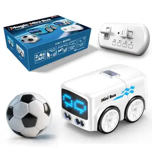 Multi-functional Smart Mini Kids' Ride On Car - Remote Controlled Car with Following Function, Obstacle Avoidance, Expression Light Effects, Educational Interaction, 2*AAA Remote Control Batteries Not Included (Birthday & Christmas Gifts)