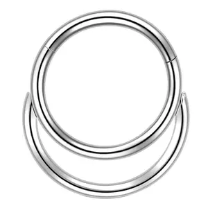 Oufer 16G Paved Double Loop Hinged Septum Clicker