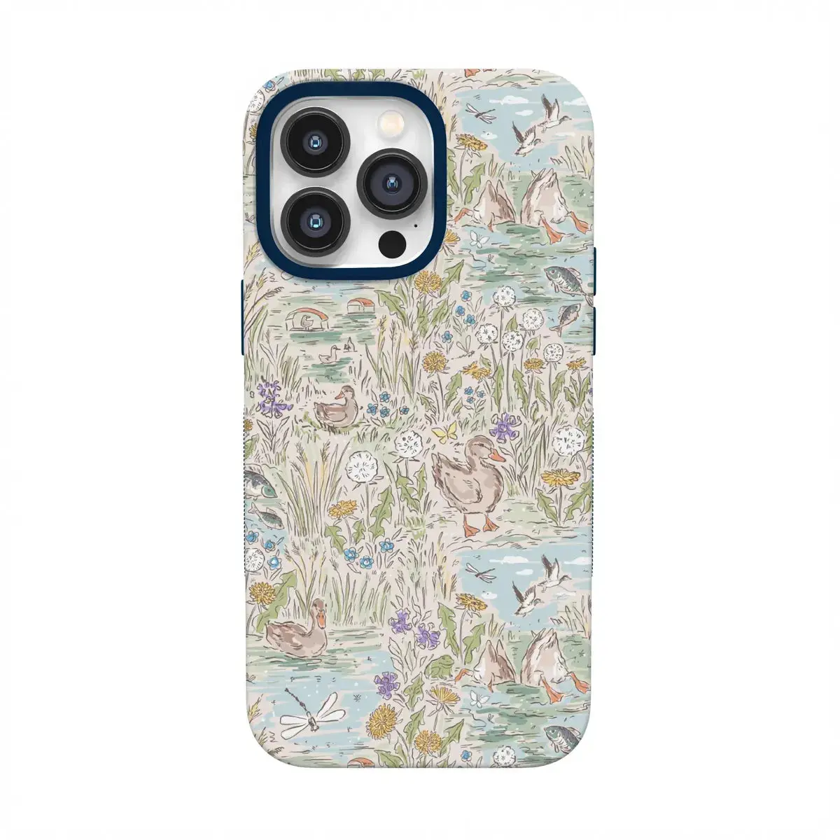 Casely iPhone 14 Pro Case | Waddle Path | Duck Pond | Bold Protective Design | Compatible with MagSafe